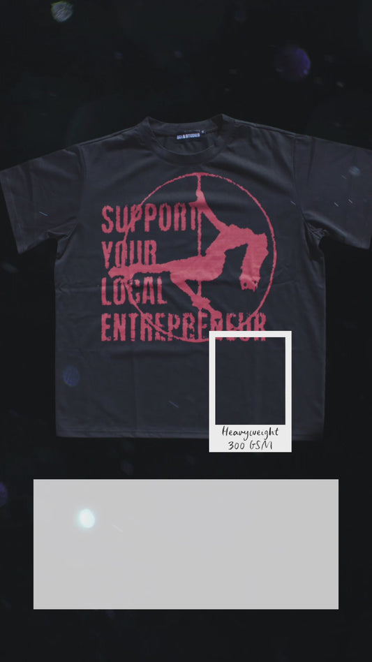 Support Your Local Entrepreneur Black/Red